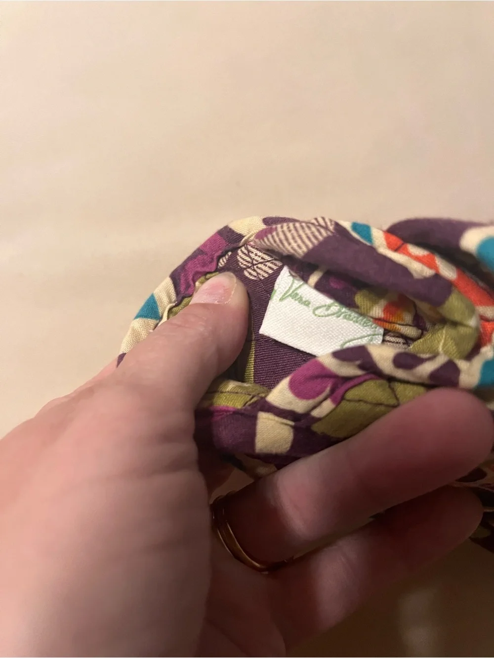 Vera Bradley Quilted Purple Floral Soft Eyeglass Case for Glasses/Sunglasses